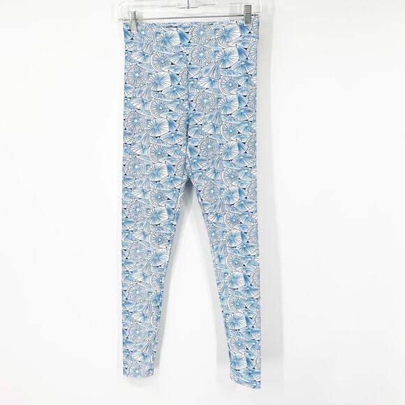 Mott50 High Rise Blue Printed Leggings - Picture 1 of 6
